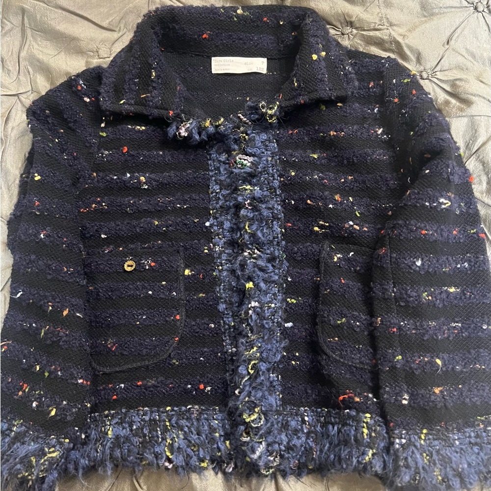 NWOT ZARA GIRLS SIZE 7 GORGEOUS BLUE CARDIGAN